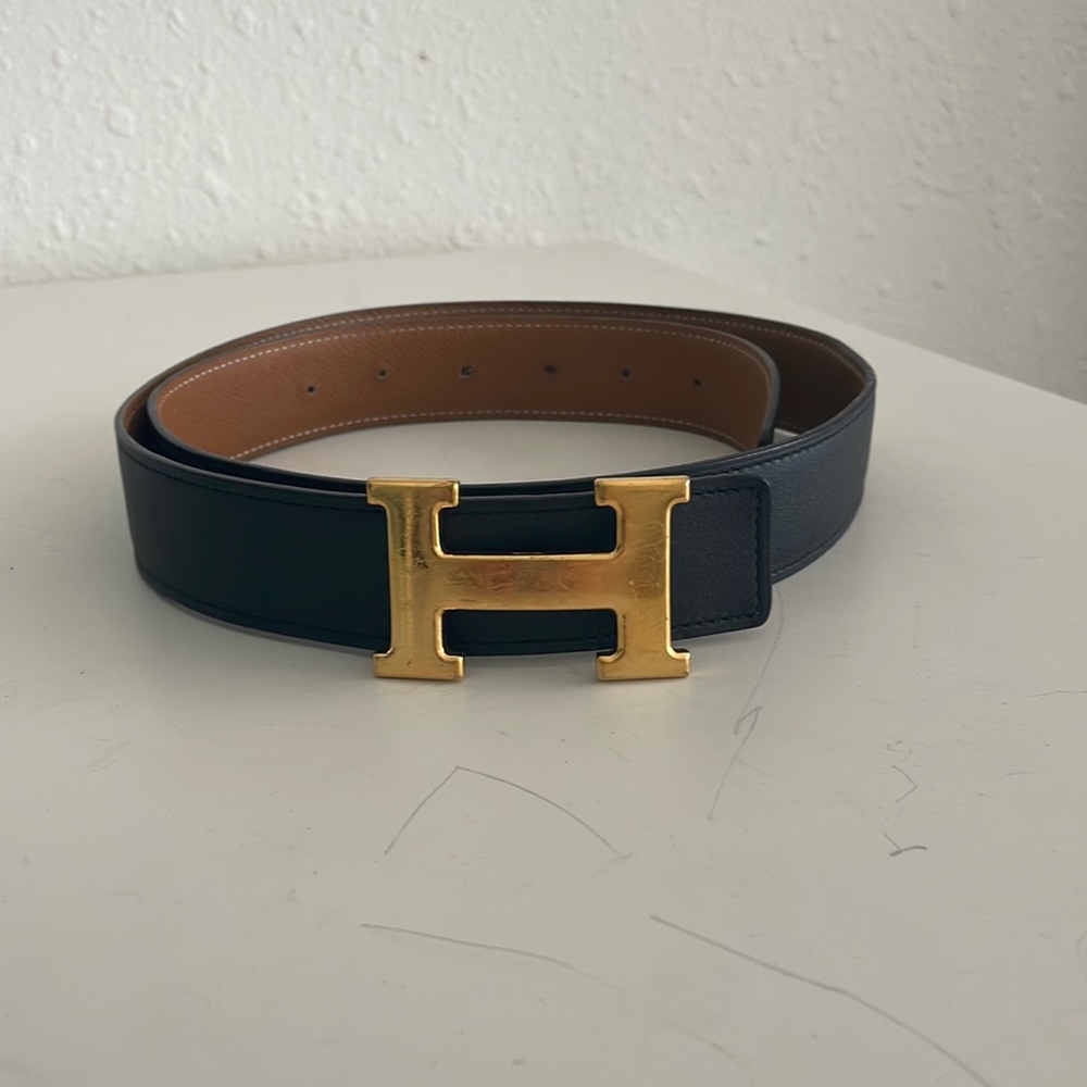 Hermes reversible black & brown belt